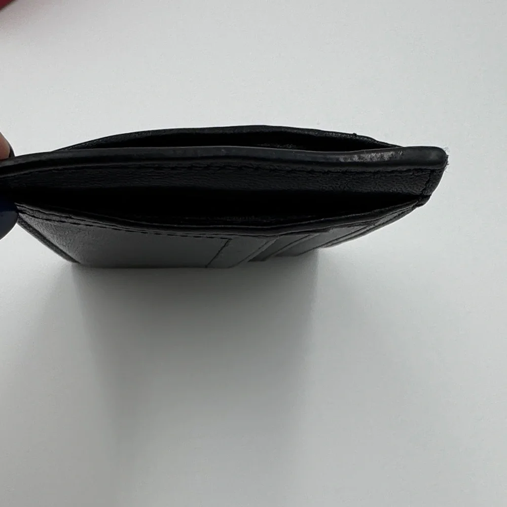 Bally Black Calfskin Leather Card Holder Unisex